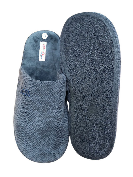 Ανδρικές παντόφλες χειμερινές Adams shoes 895-25509 Grey - Image 2