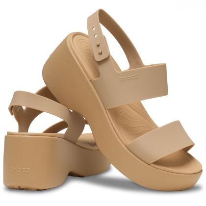 Crocs Brooklyn Καλοκαιρινές Πλατφόρμες Πέδιλα Brooklyn Sky Sandal 212250-2NB Cashew - Image 3