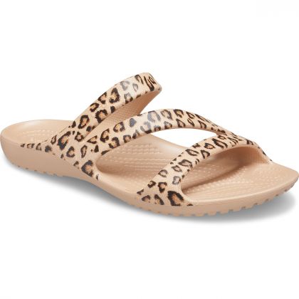 Crocs Γυναικεία σανδάλια παντόφλες Kadee II Sandal W 206894-90L Leopard