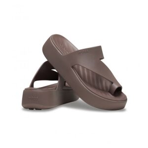Σανδάλια Crocs Getaway Platform Toe Loop 210834-0LF Truffle - Image 3