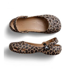 Crocs Γυναικείες Μπαλαρίνες Classic Ballet Animal 212478-2LD Sepia/Leopard - Image 2