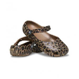 Crocs Γυναικείες Μπαλαρίνες Classic Ballet Animal 212478-2LD Sepia/Leopard - Image 4