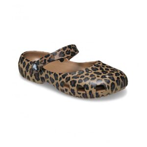 Crocs Γυναικείες Μπαλαρίνες Classic Ballet Animal 212478-2LD Sepia/Leopard