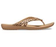 Γυναικείες Σαγιονάρες Crocs Kadee II Leopard Flip W 206398-98R Leopard/Gold - Image 4