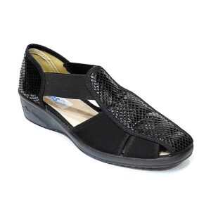 Γυναικεία παντόφλα παπούτσι με λάστιχα Dicas S6872-Black