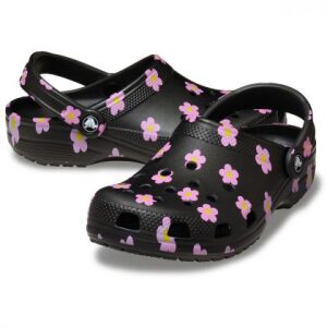 Crocs Classic Kids’ Flower Clog 212670-001 Black - Image 2