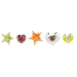 Jibbitz™ Charms Crocs 10017922 Meta Stars and Hearts 5 Pack
