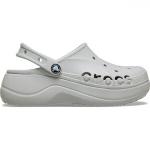 Crocs Baya Platform Clog 208186-101 Pearl White