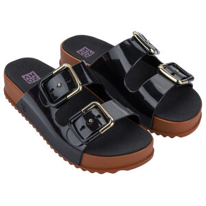 Γυναικεία Σανδάλια Σαγιονάρες Slide  Zaxy 780-26222 Black/Brown 19333-BR711