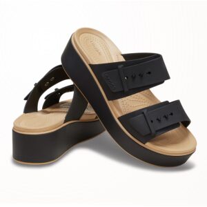 Γυναικεία Σανδάλια Crocs Brooklyn Buckle 212408-0RI Black/Cashew - Image 3