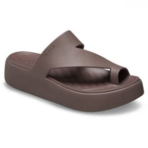 Σανδάλια Crocs Getaway Platform Toe Loop 210834-0LF Truffle
