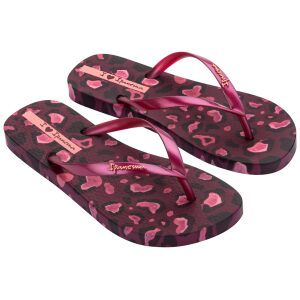 Γυναικεία Σαγιονάρα Ipanema  Animal Print 780-26375 Bordo/Pink 83846-BP657