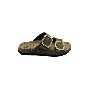 Γυναίκεια Δερμάτινα Ανατομικά Σανδάλια Sunny Sandals SIENNA-60302 Olive - Image 4