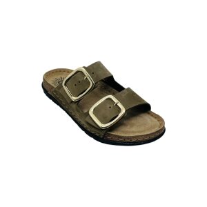 Γυναίκεια Δερμάτινα Ανατομικά Σανδάλια Sunny Sandals SIENNA-60302 Olive - Image 3