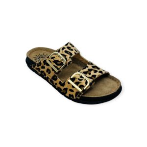 Γυναίκεια Δερμάτινα Ανατομικά Σανδάλια Sunny Sandals SIENNA-60302E Leopard - Image 3