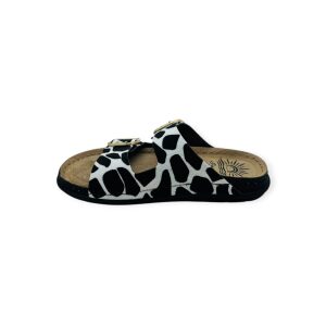 Γυναίκεια Δερμάτινα Ανατομικά Σανδάλια Sunny Sandals SIENNA-60302E White/Black - Image 4
