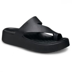 Σανδάλια Crocs Getaway Platform Toe Loop 210834-001 Black