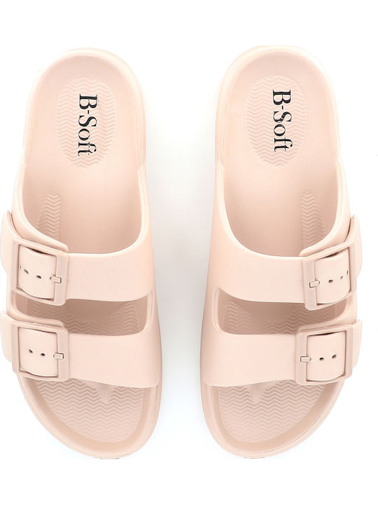 Γυναικείες Σαγιονάρες Σανδάλια B-Soft 216/24003 Beige - Image 2