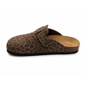 Γυναικεία Ανατομικά Σαμπό Natura Leopard By adam's 580-26038 Brown - Image 2