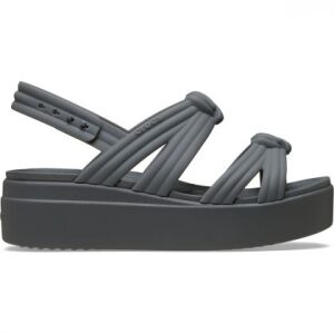 Crocs Brooklyn Knot Low Wedge Platform 212864-0YK Carbon