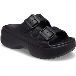 Crocs Platform Brooklyn Knot Low Wedge 212880-001 Black - Image 2