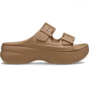 Crocs Platform Brooklyn Knot Low Wedge 212880-2EY Sepia