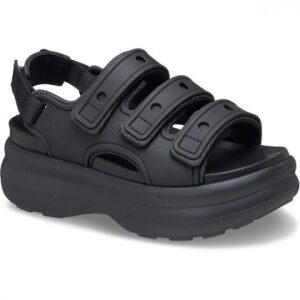 Crocs Soho Platform Frosted Sport Sandal 212032-001 Black - Image 3