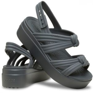 Crocs Brooklyn Knot Low Wedge Platform 212864-0YK Carbon - Image 4
