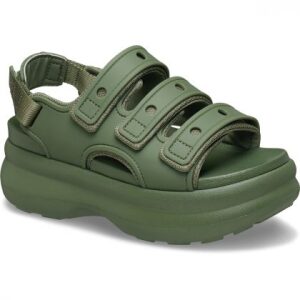 Crocs Soho Platform Frosted Sport Sandal 212032-309 Army Green - Image 4