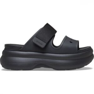 Crocs Platform Soho Two Strap Sandal 212861-001 Black