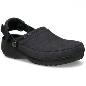 Crocs Classic Unisex Crafted Vegan Suede Clog 211930-060 Black - Image 3