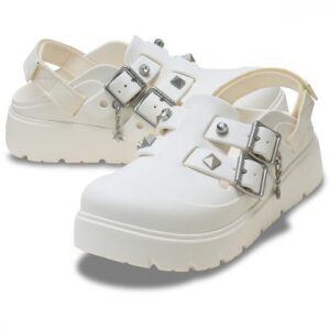 Crocs Γυναικείο Σαμπό Loaferette Star Studded Clog 214212-0WV Chalk - Image 2