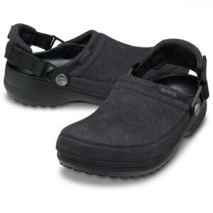 Crocs Classic Unisex Crafted Vegan Suede Clog 211930-060 Black - Image 2