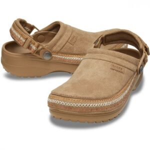 Crocs Classic Unisex Cs Crafted Vegan Suede Stitch 214048-2EY Sepia - Image 4