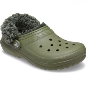 Crocs παιδικές παντόφλες με γούνα Classic Fleece Lined Clog 212857-3BX Cargo - Image 4