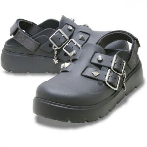 Crocs Γυναικείο Σαμπό Loaferette Star Studded Clog 214212-0YK Carbon - Image 3