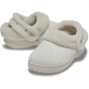 Crocs Παντόφλες Χειμερινές Unfurgtble Vegan Suede Clog 212106-2PL Cocoa Cream - Image 5