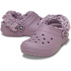 Crocs Παντόφλες Χειμερινές Unisex Classic Fleece Lined Clog 211396-5EO Dusty Lilac - Image 3