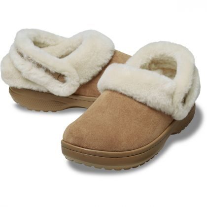 Crocs Παντόφλες Χειμερινές Unfurgtble Vegan Suede Clog 212106-2EY Sepia - Image 4