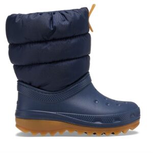 Παιδικά γαλότσάκια Crocs Kids Classic Neo Puff Boot 207684-4PQ Navy