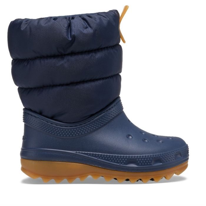 Παιδικά γαλότσάκια Crocs Kids Classic Neo Puff Boot 207684-4PQ Navy