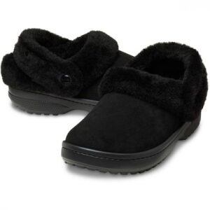 Crocs Παντόφλες Χειμερινές Unfurgtble Vegan Suede Clog 212106-001 Black - Image 3