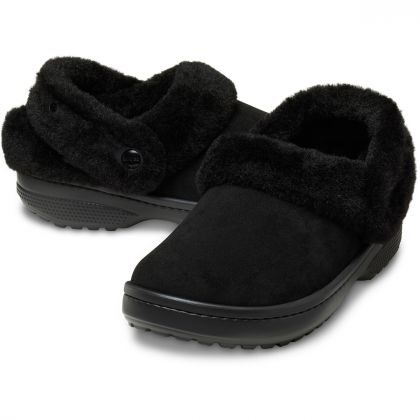 Crocs Παντόφλες Χειμερινές Unfurgtble Vegan Suede Clog 212106-001 Black - Image 3