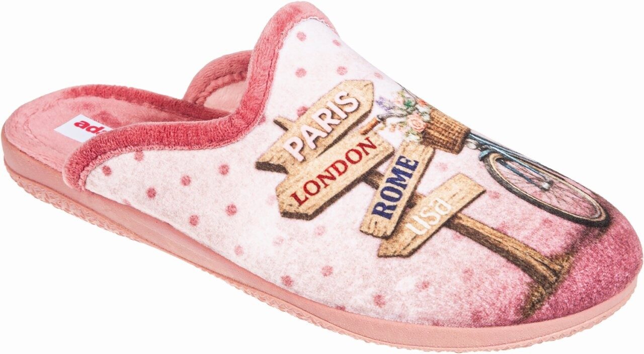 Γυναικείες χειμερινές παντόφλες adams shoes 624-26539 Salmon
