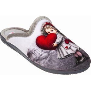Γυναικείες χειμερινές παντόφλες adams shoes 624-26546 Gris