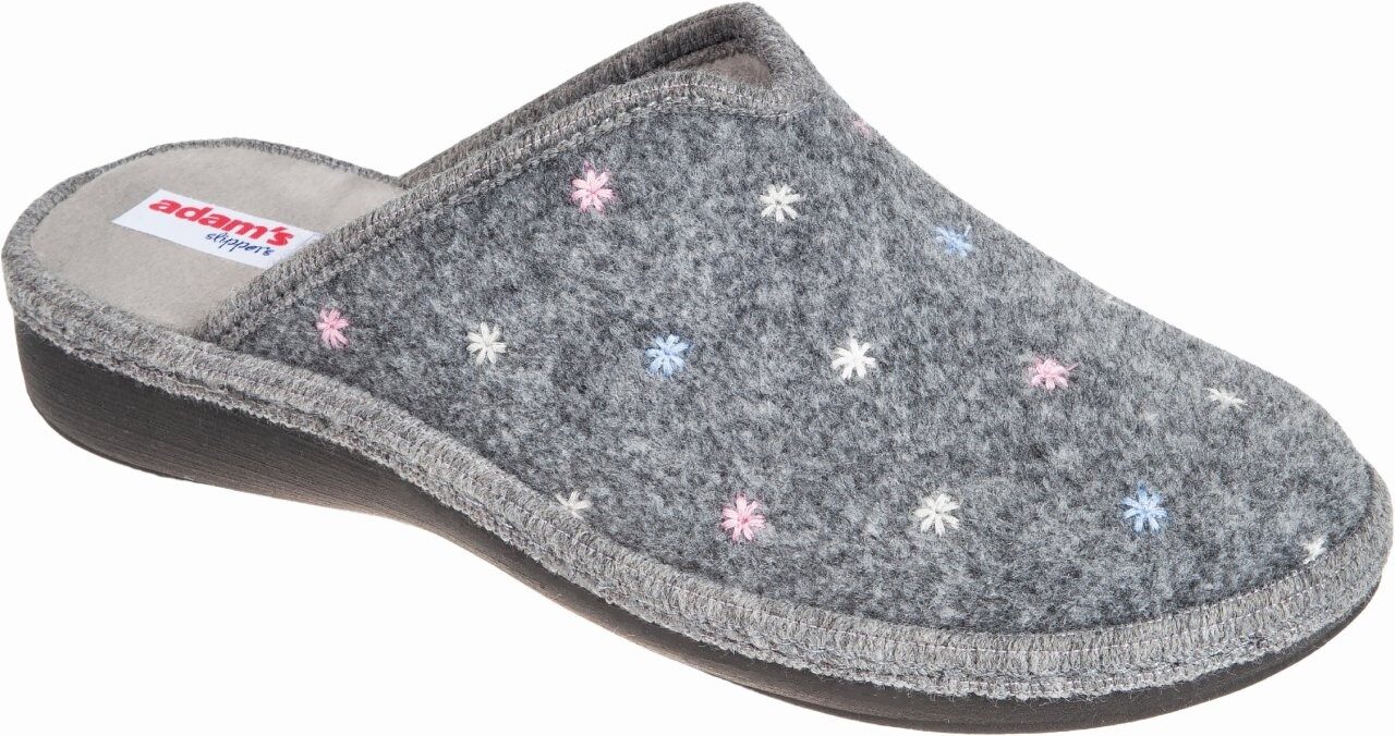 Γυναικείες χειμερινές παντόφλες adams shoes 754-26510 Grey