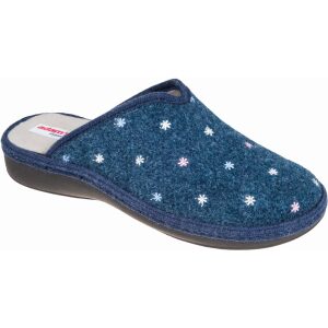 Γυναικείες χειμερινές παντόφλες adams shoes 754-26510 Blue