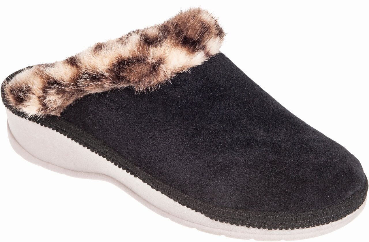 Γυναικείες χειμερινές παντόφλες adams shoes 754-26544 Black