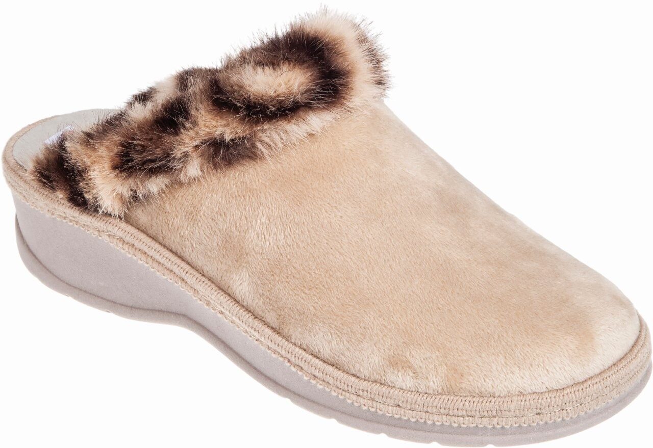 Γυναικείες χειμερινές παντόφλες adams shoes 754-26544 Tostado