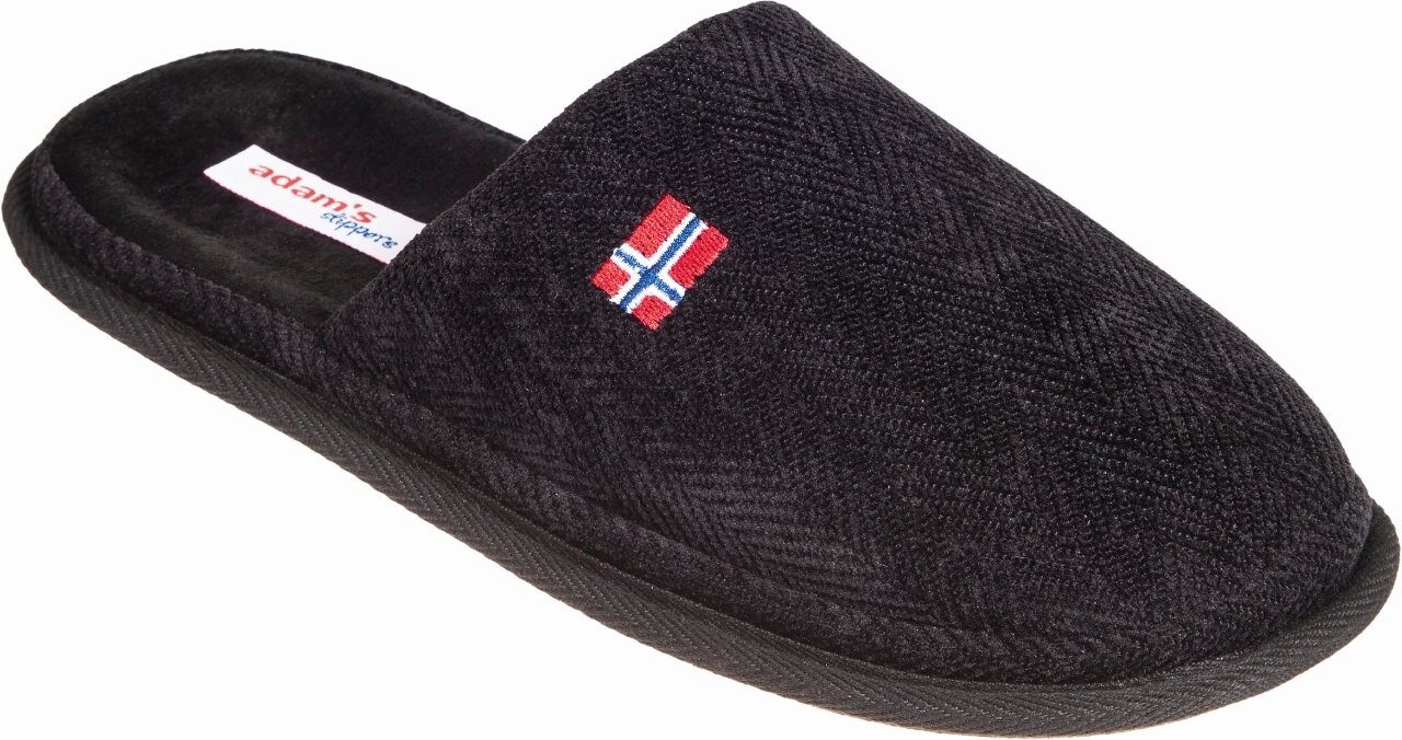 Ανδρικές παντόφλες χειμερινές Adams shoes 895-26509 Black